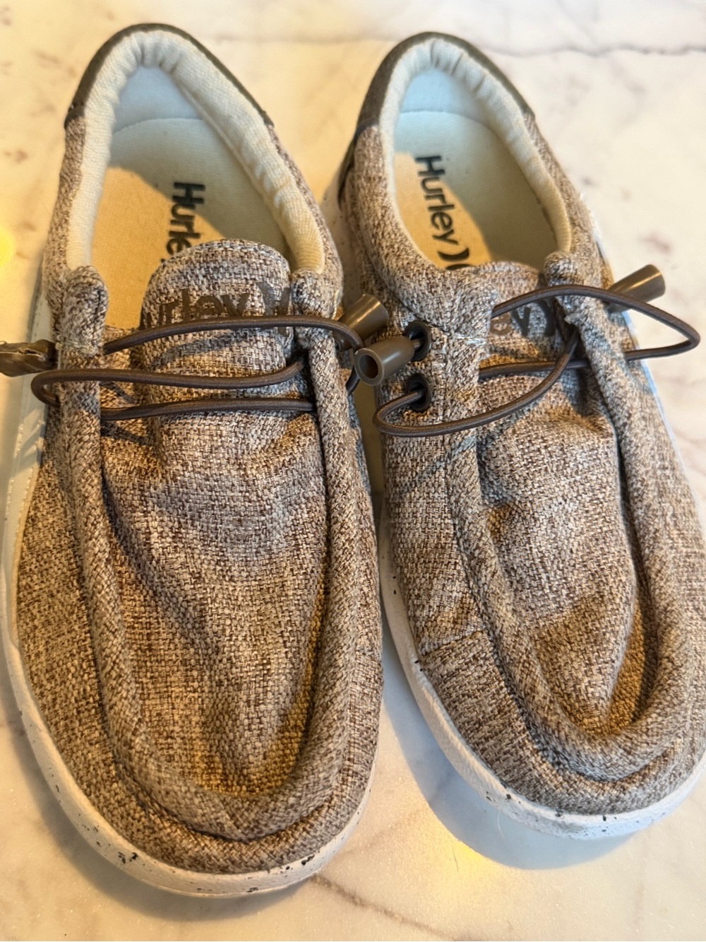 Hurley Boy’s Casual Slip-On Shoes in Light Brown 13